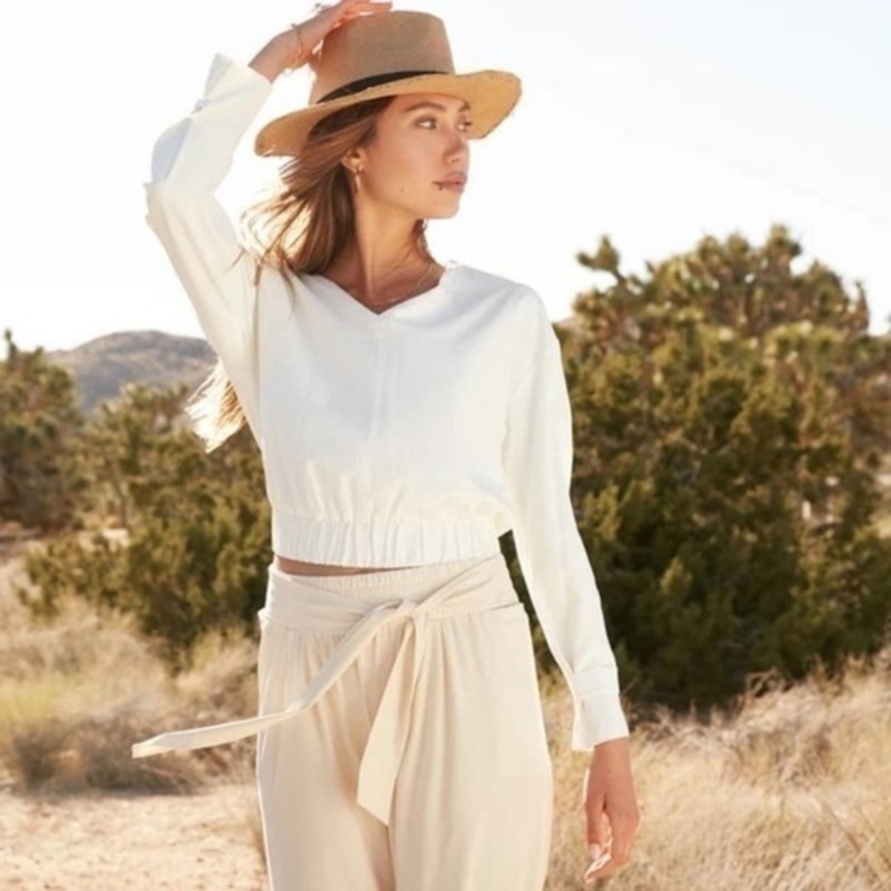 ADAY Long Sleeve Blouse Chill Out in Ivory